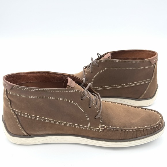 Size 10 - Johnston & Murphy Emmett Moc Toe Boot - Tan Oiled Full Grain Leather - Picture 4 of 8